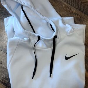 White Nike Hooded Sweatshirt